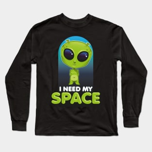 Funny alien introvert Long Sleeve T-Shirt